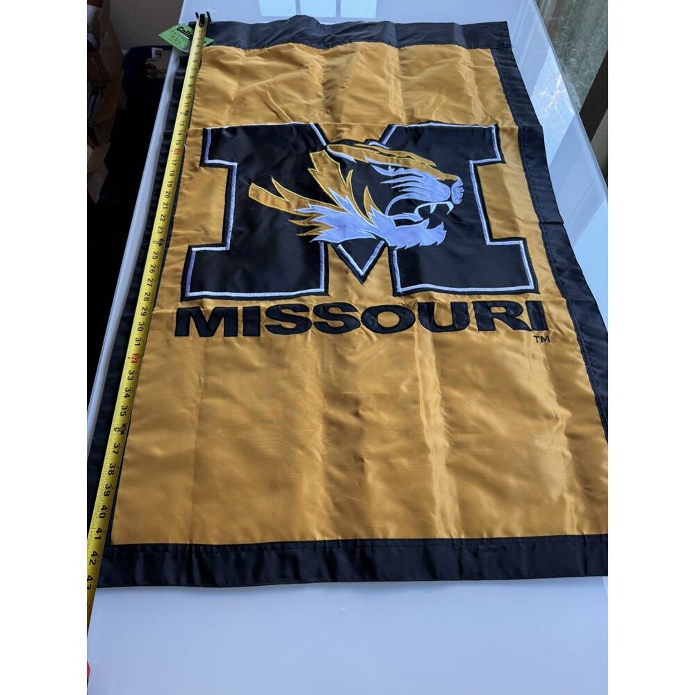 University of Missouri Tigers Nylon Stitched Flag 27" x 43" Evergreen NEW